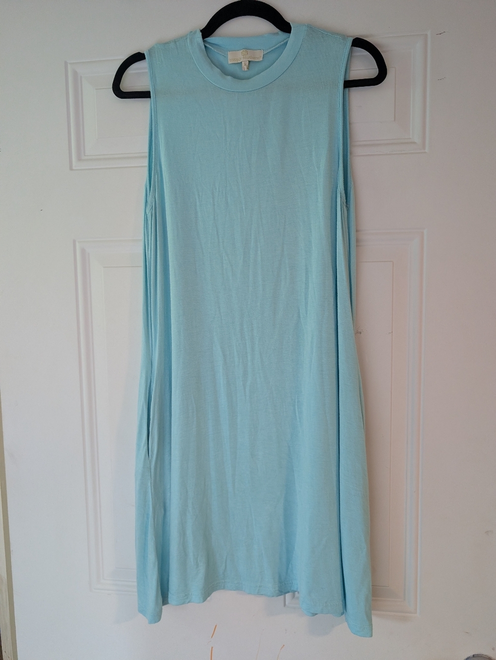Simply Southern Light Blue Sleeveless Swing Dress